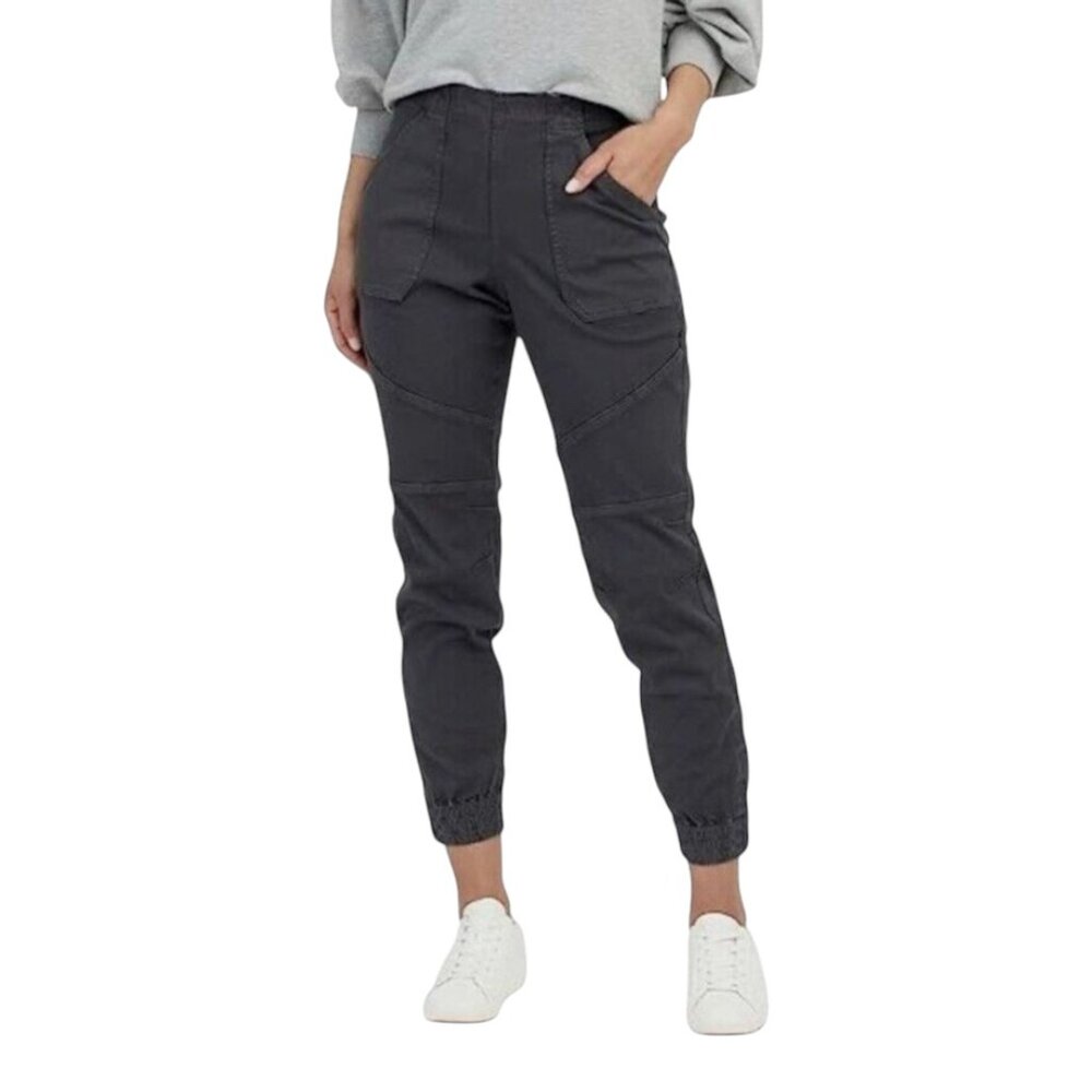 Spanx Stretch Twill Cargo Jogger Gray